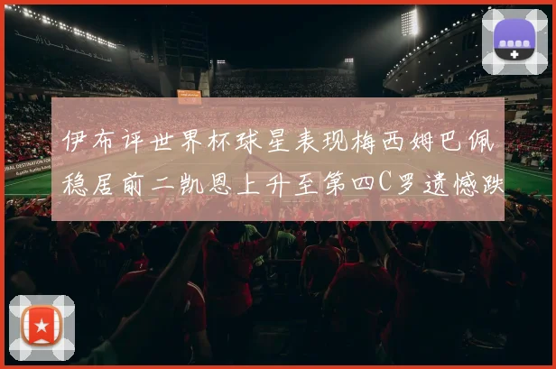 伊布评世界杯球星表现梅西姆巴佩稳居前二凯恩上升至第四C罗遗憾跌出前十